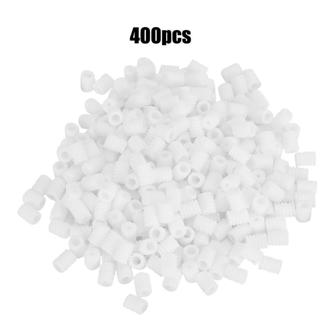 400 Stuks Verstelbare Elastische Koordgesp Multifunctionele Siliconen Mondkapje Koordstopper(Wit ) white