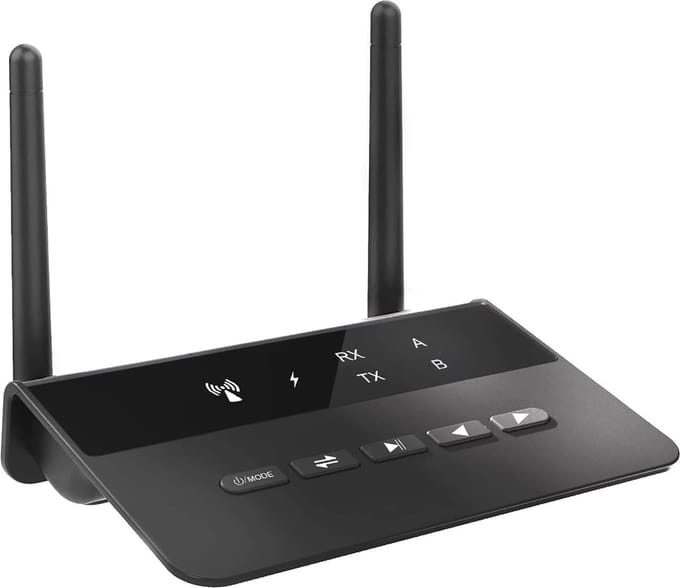 NÖRDIC BT19 Bluetooth 5.2 Ontvanger - DAC - Bluetooth Zender - Draadloos - 3,5 mm, AUX RCA - Qualcomm aptX HD