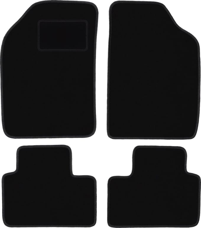 Zwarte veloursmatten voor: Lancia Ypsilon I hatchback (1996-2003)