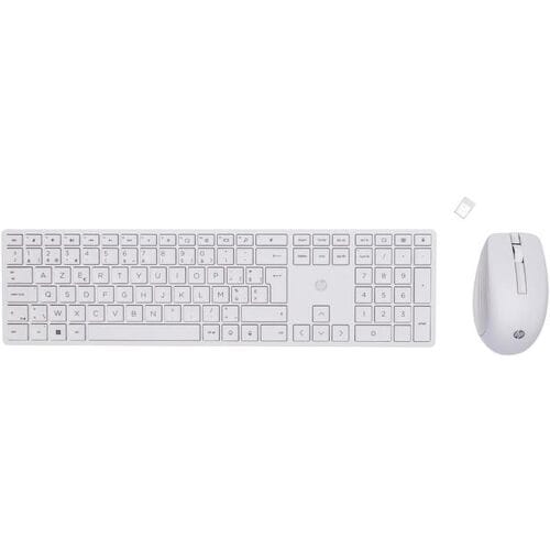 HP 650 - Draadloos Toetsenbord en Muis Combinatie - Azerty - Wit