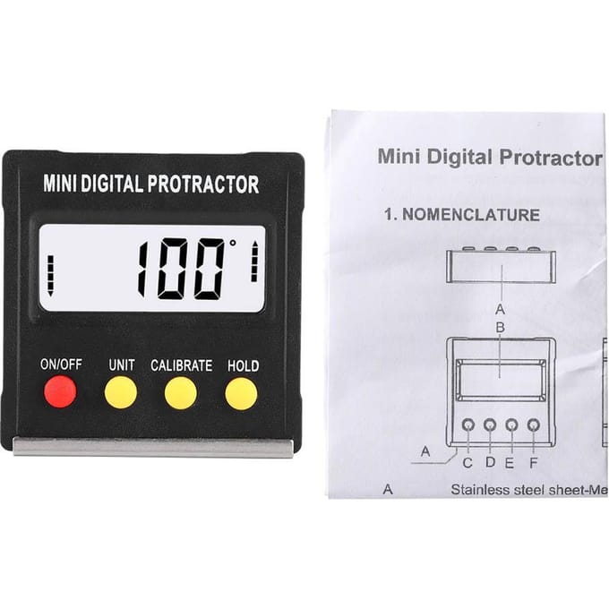 Mini Elektronische Digitale LCD Gradboog Hoekzoeker Waterpas Inclinometer Meetinstrumenten white