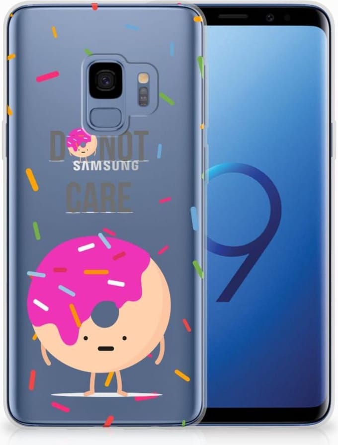 Samsung Galaxy S9 Siliconen Case Donut Roze
