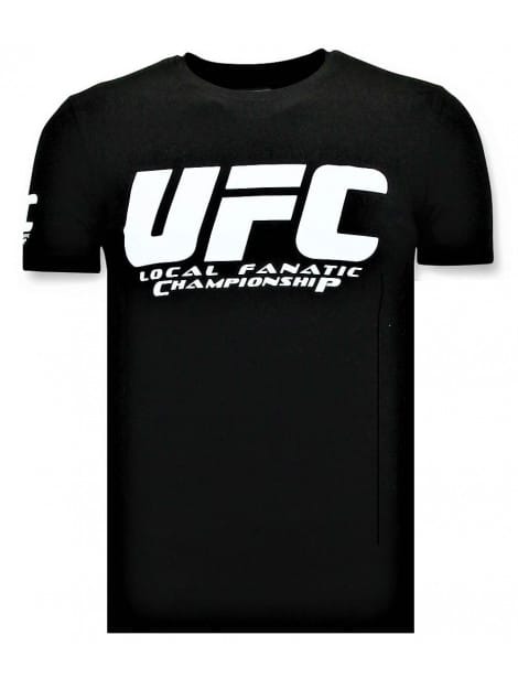 T-shirt Heren - UFC Championship Print - Zwart