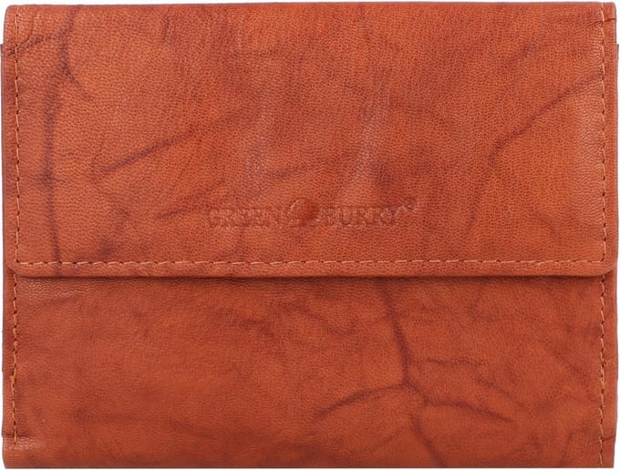 Greenburry Basic Portemonnee RFID Leer 13 cm - Dames - Horizontaal - cognac
