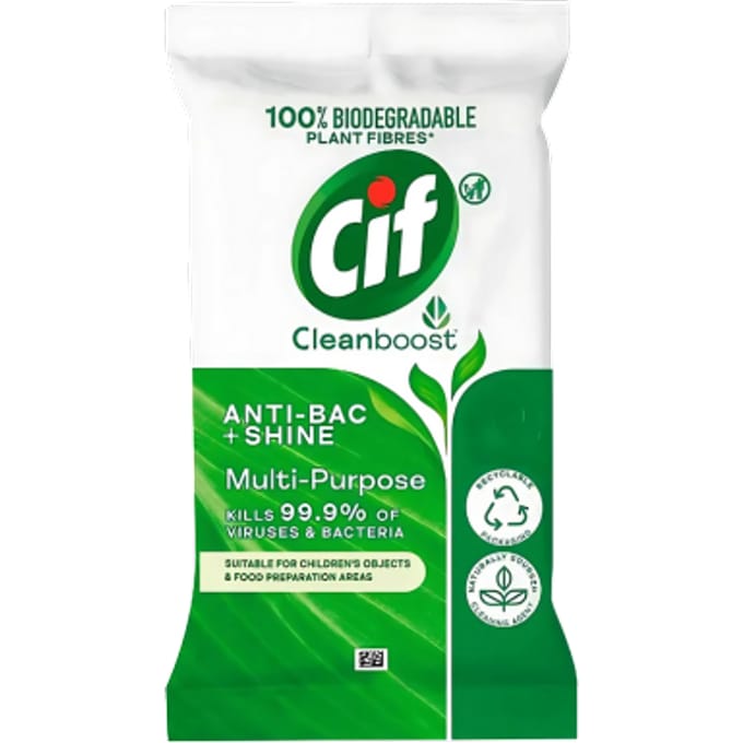 Cif multifunctionele antibacteriÃ«le reinigingsdoekjes - 28 stuks