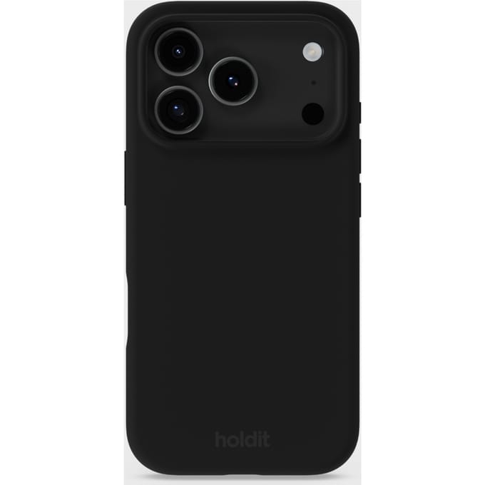 Holdit Silicone Case geschikt voor Apple iPhone 17 Pro - Zwart