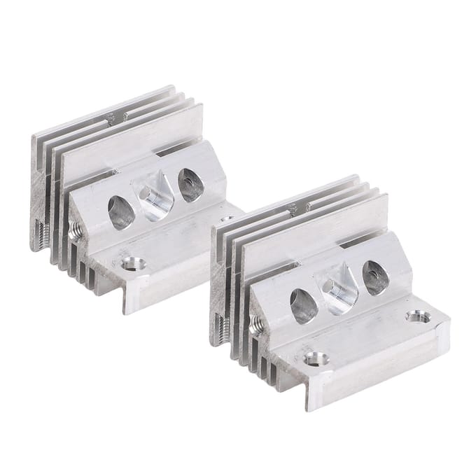 2 stuks 3D-printer Hotend Heatsink Aluminiumlegering Heatsink Koelblok Vervanging voor K1 K1 white