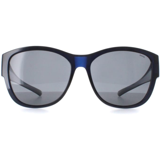 INVU Rond Dames Transparant Blauw Gepolariseerd E2102