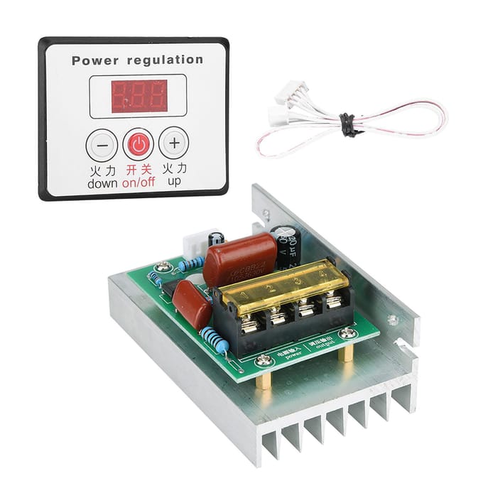 6000W SCR Digitale Spanningsregelaar Snelheidsregeling Dimmer Thermostaat AC 220V