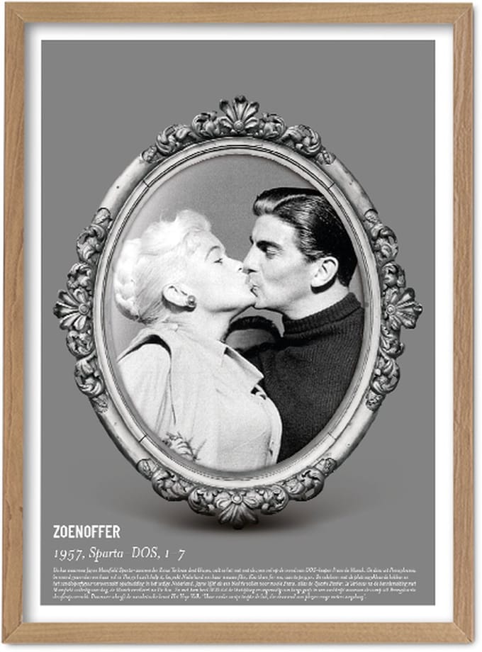 FC Kluif 'Zoenoffer' Poster - 70 x 50 cm