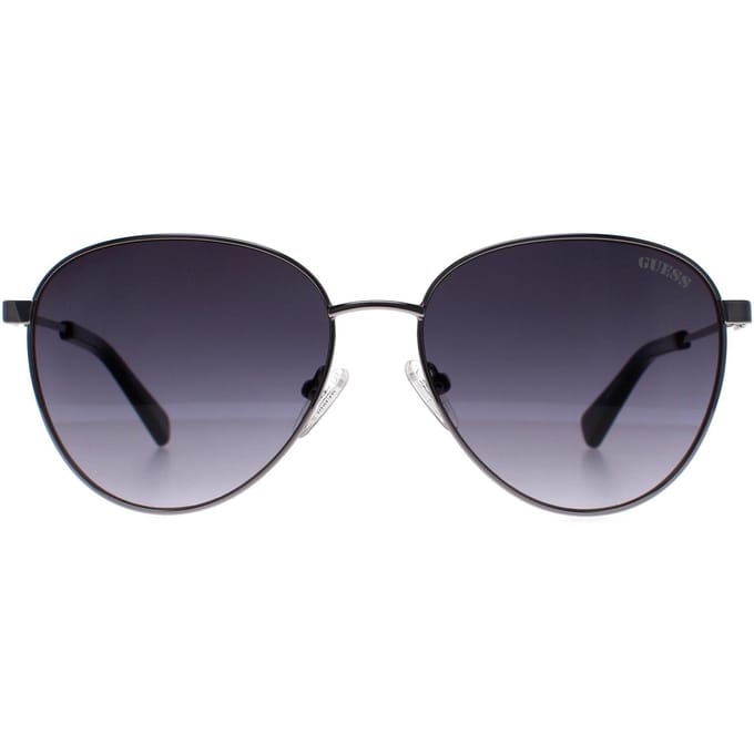Guess GU8257 08B glanzend gunmetal smoke gradient zonnebril