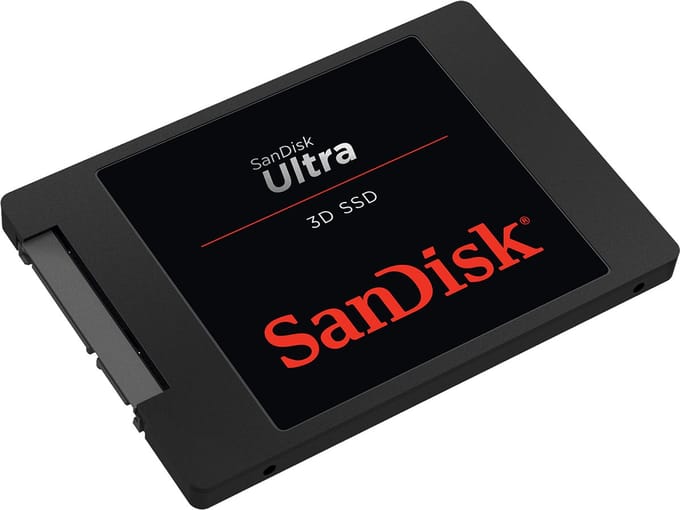 SanDisk Ultra 3D - SSD - 1 TB - intern - 2.5" - SATA 6Gbs