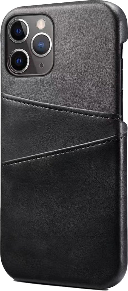 Hoesje geschikt voor iPhone 15 Pro - Backcover - Pasjeshouder - Portemonnee - Kunstleer - Zwart