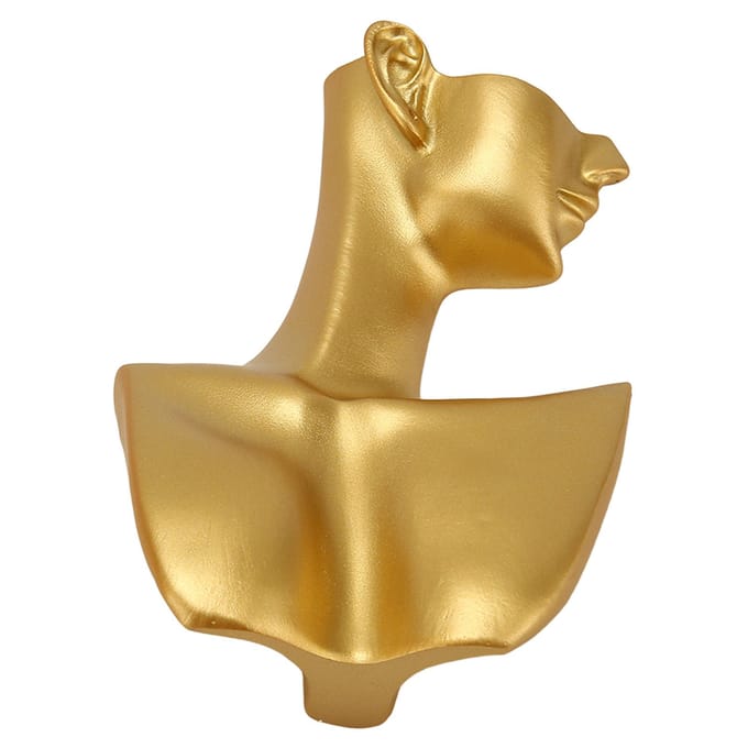 Gouden Sieraden Display Buste Hars Elegant Ketting Oorbellen Display Mannequin Standaard voor Sieraden brown