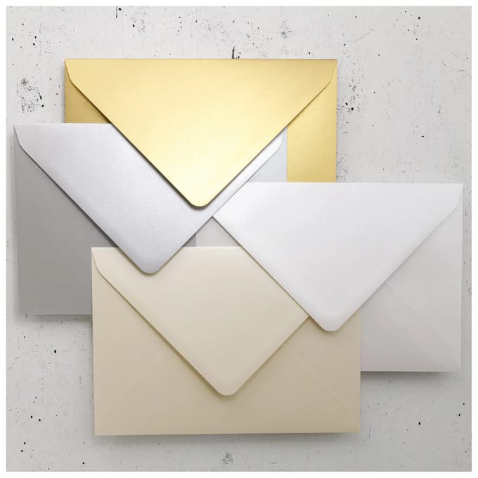 Stuifmeel van Clairefontaine enveloppe C5, parelmoerwit