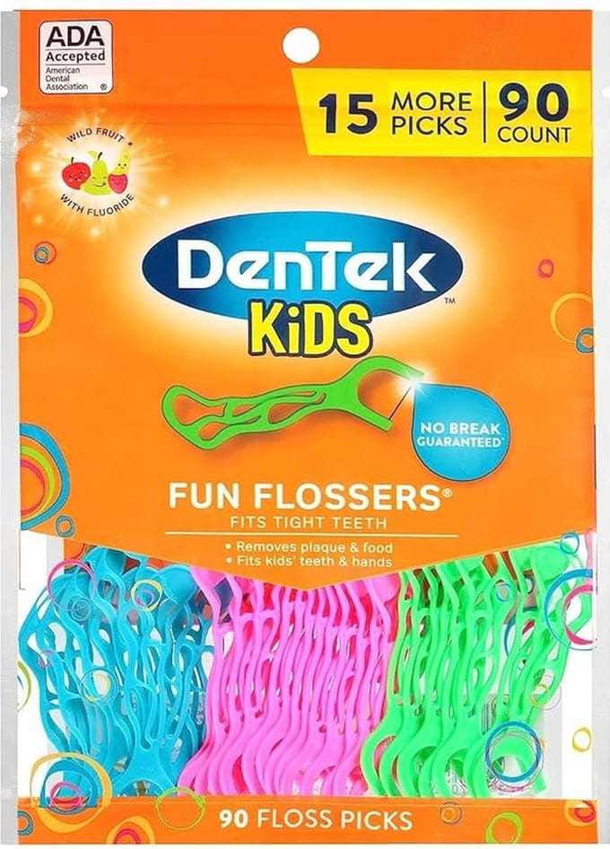 DenTek - Kids Fun Flossers - Wild Fruit - 90 Stuks