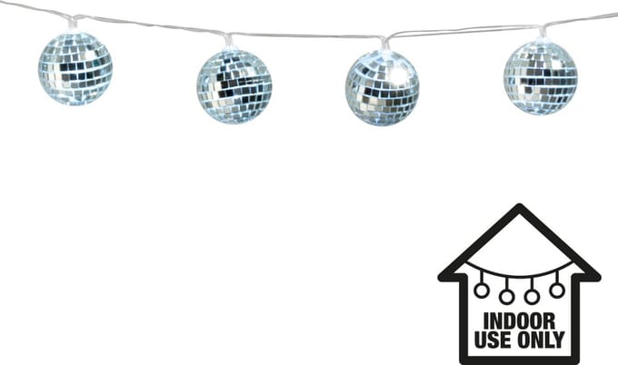 Boland - LED lichtsnoer Discobal - Glitter & Glamour - 80s - Feestversiering