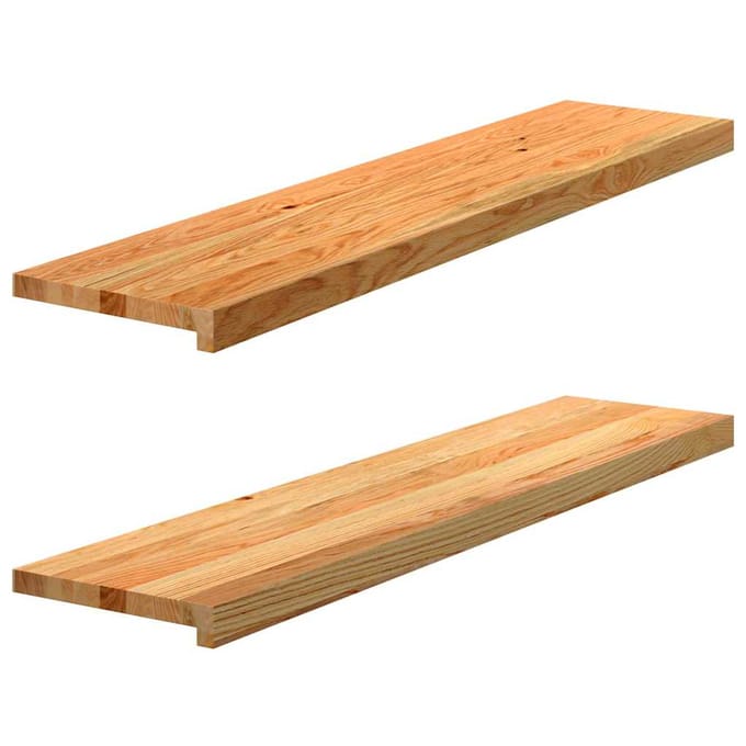 vidaXL - Vensterbanken - 2 - st - 110x25x2 - cm - massief - eikenhout - lichtbruin