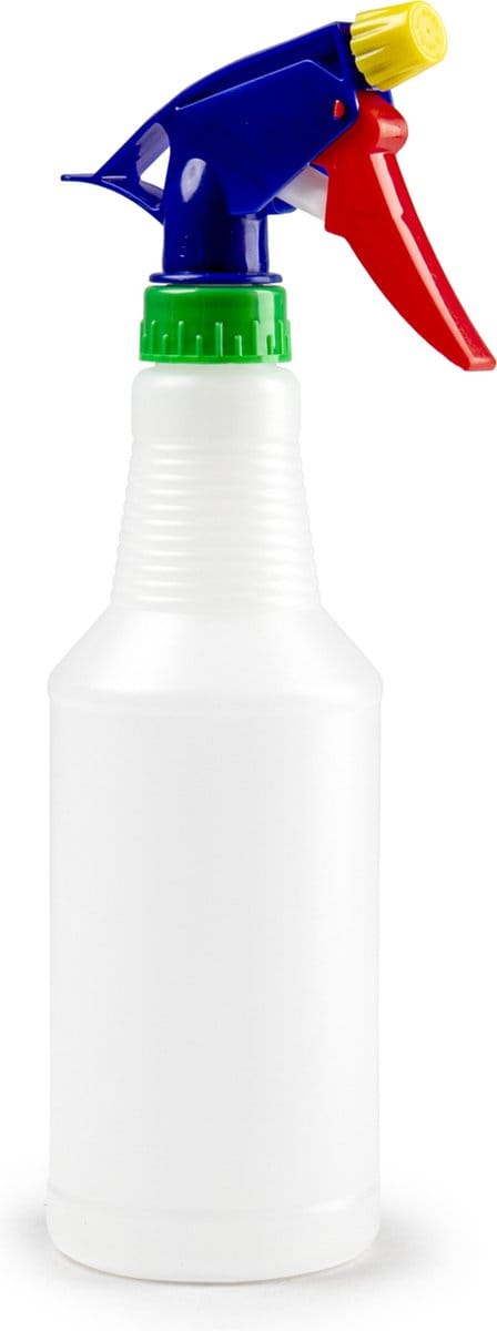Waterverstuivers - spuitflessen - 500 ml - transparant - Plantenspuiten/schoonmaakspuiten