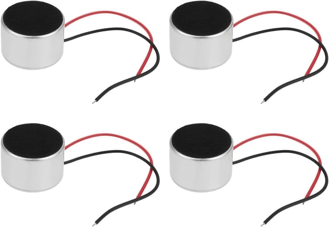 Electret Microfoons - Condensator Microfoon - Audio Opnemen - Compact Formaat - 4 Stuks - Zilver Zwart