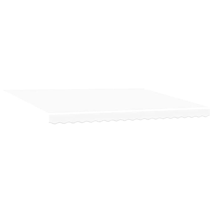 vidaXL - Vervangingsdoek - zonnescherm - voor - 4,5 - x - 3,5 - m - Wit - Polyester