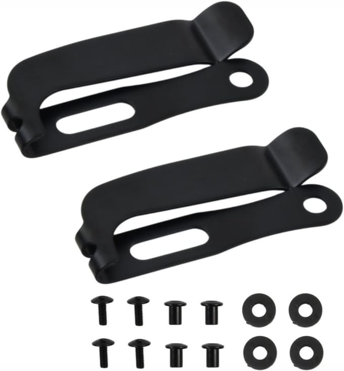 Kydex mesaccessoireset met riemclip - Set van 2 voor veilige opberging en gebruiksgemak