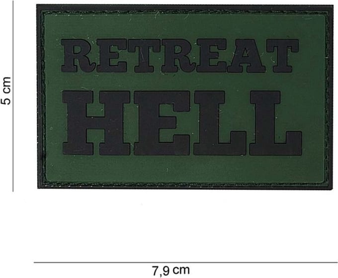 101 Inc Embleem 3D Pvc Retreat Hell 10062