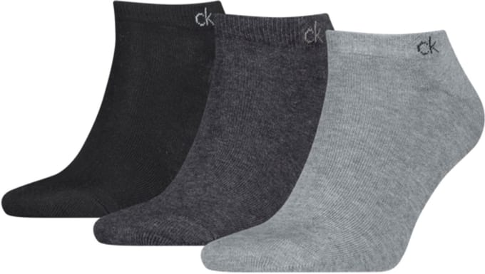 Calvin Klein Sneakersokken Heren 3-Pack Grey Melange