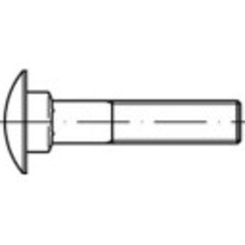 TOOLCRAFT 111591 Platbolschroef M12 45 mm Vierkant DIN 603 Staal Galvanisch verzinkt 100 stuk(s)