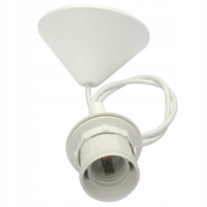 SMX Design - E27 Lampfitting - Wit - Incl. Kabel - Plafondkap