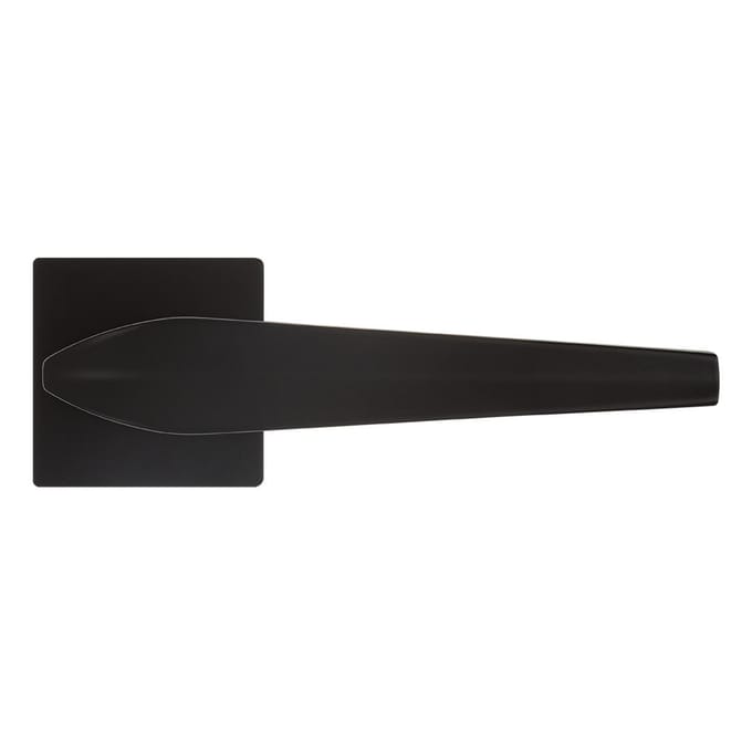 Verlano Deurkruk Mat Zwart Vierkant Rozet 6mm