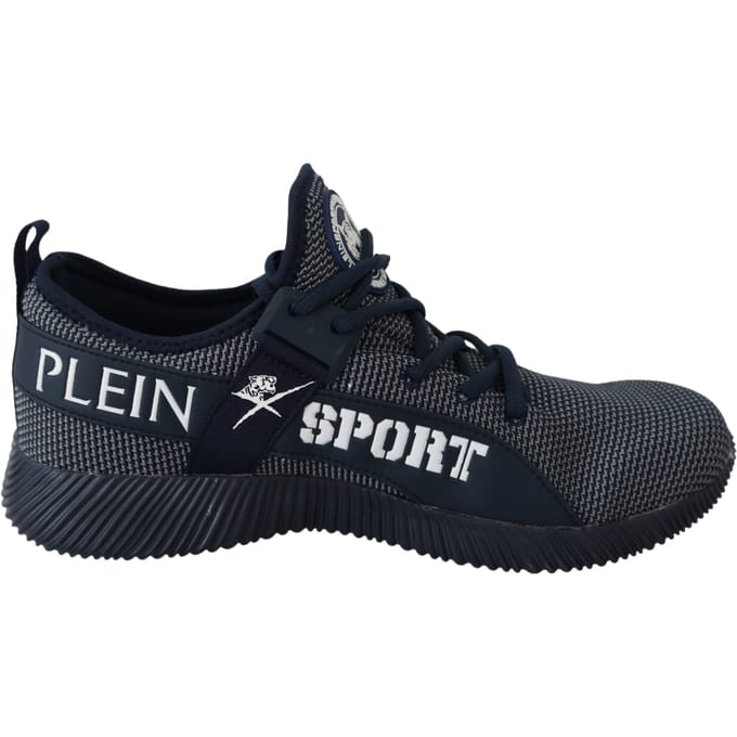 Plein Sport Heren Blauw Indaco Polyester Carter Sneakers Schoenen