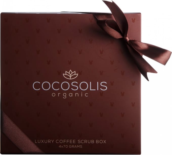 Exfoliërende  Reiniger Luxury Coffee Scrub Box Cocosolis (4 x 70 ml)