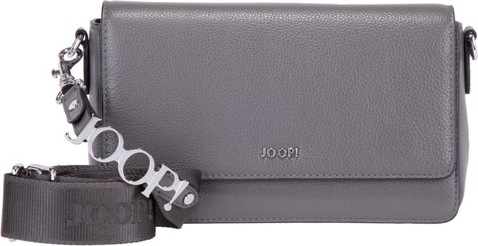 JOOP! Leren Schoudertas Avondtas Vivace Elissa Shoulderbag Darkgrey Donkergrijs