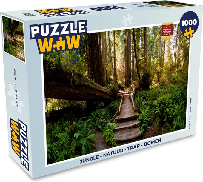 Puzzel Jungle - Natuur - Trap - Bomen - Legpuzzel - Puzzel 1000 stukjes volwassenen