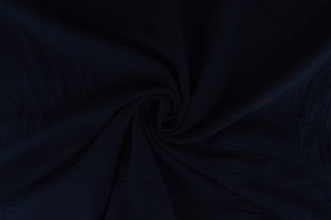 10 meter double gauze - Navy - 100% katoen
