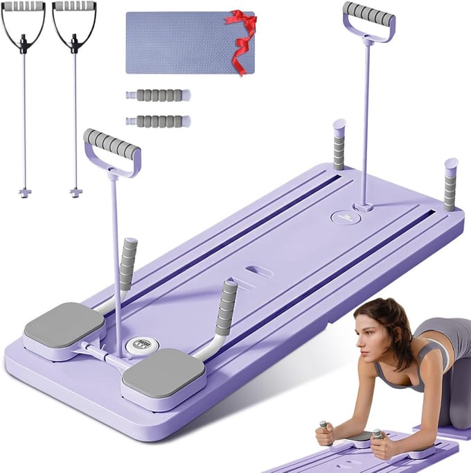 Multifunctionele Core Trainer met Automatische Terugslag voor Buikspiertraining en Pilates