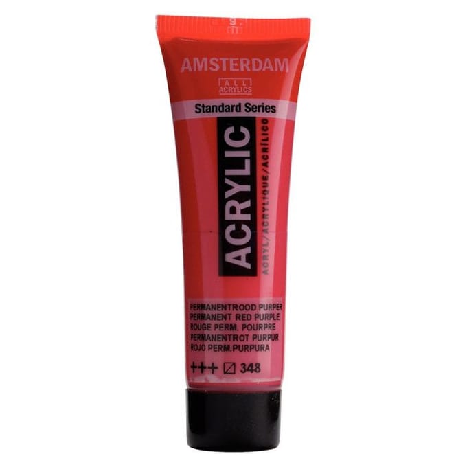 Verf - Acryl - 348 - Permanent rood purper - Amsterdam - 20ml