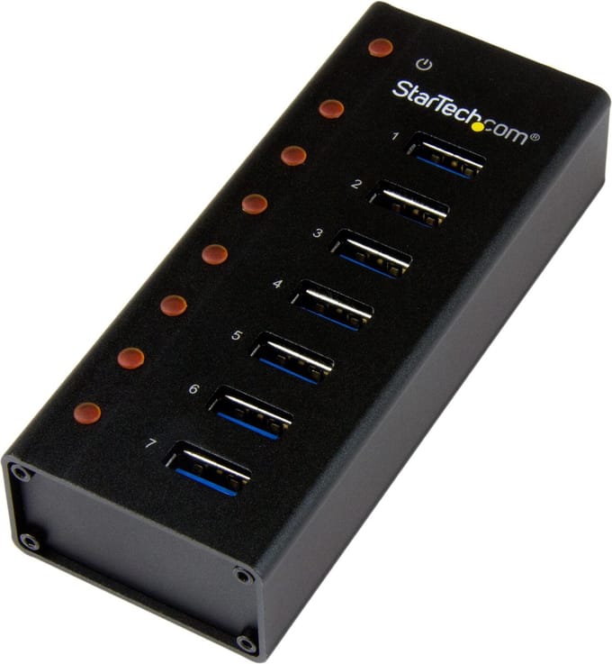 7 Port USB 3.0 Hub - Desktop /Wall-Mount