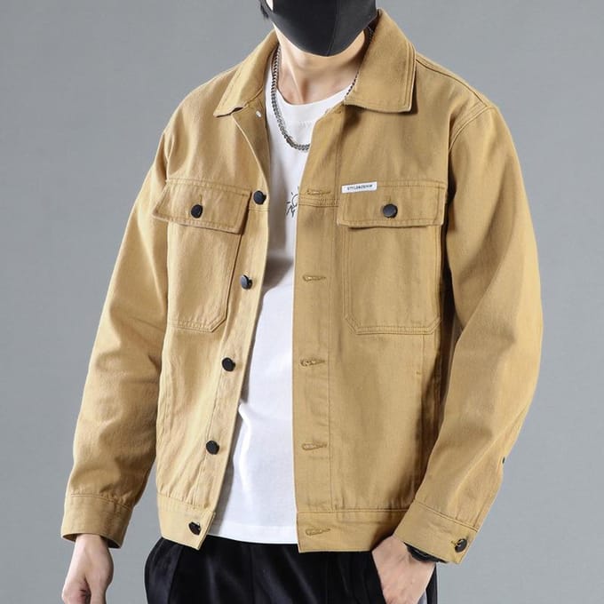 Veste coréenne ample et décontractée pour homme, nouvelle collection printemps-automne 5XL beige
