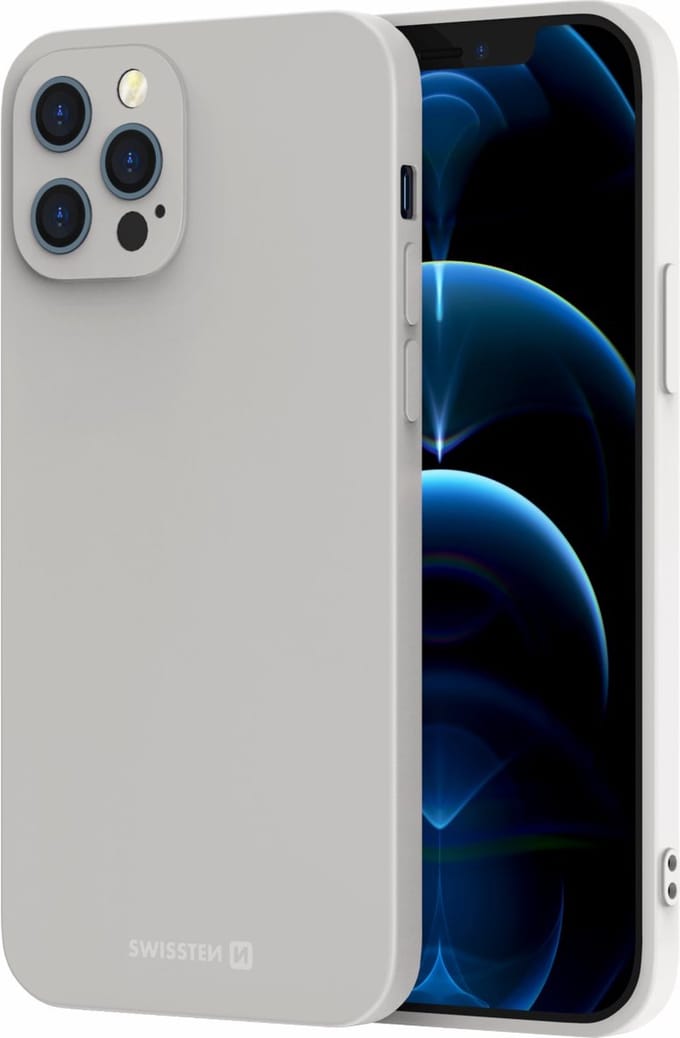 Swissten Soft Joy Apple iPhone 13 Hoesje - Grijs