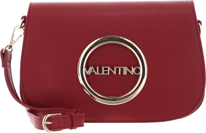 VALENTINO Schoudertas Moses Flap Bag Rosso Scuro Donkerrood