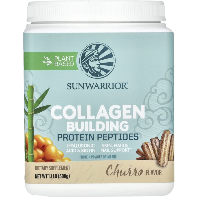 Sunwarrior Collagen Building Protein Peptides (500g) Churro - Eiwitten - Veganistisch eiwit