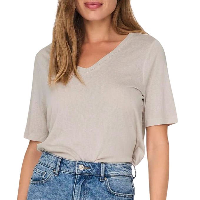 Only Elise T-shirt - Dames Geen mouw - Moonbeam
