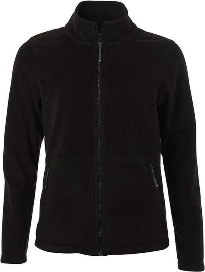 James and Nicholson Dames/dames Fleece Jasje (Zwart)