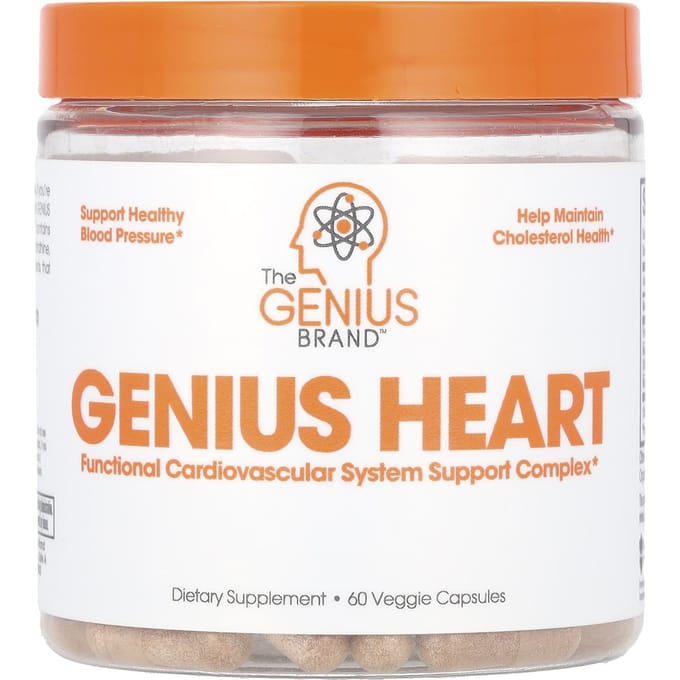The Genius Brand, Genius Heart, 60 Plantaardige Capsules
