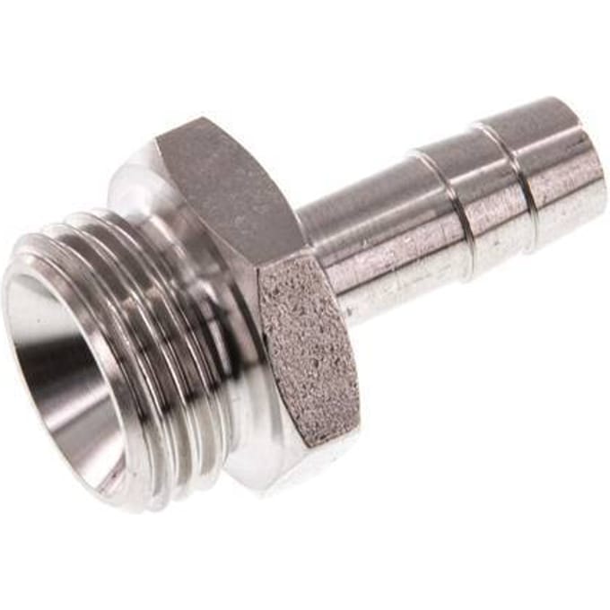 G 1/2'' Buitendraad x 9mm RVS Slangpilaar 40 Bar
