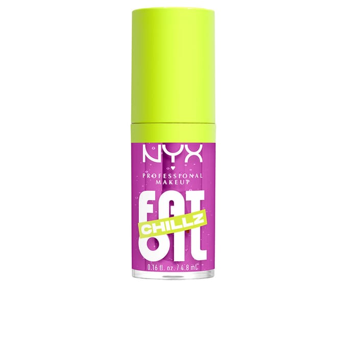NYX Professional Make Up Fat Oil Chillz Lip Drip Lipgloss - Tot 12 uur hydratatie - Met keizersbes- en framboosolie - Strawberry Slush