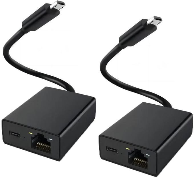 longziming -Ethernet Adapter Micro USB naar RJ45 - Bekabelde Netwerkverbinding voor Fire TV Stick, Chromecast