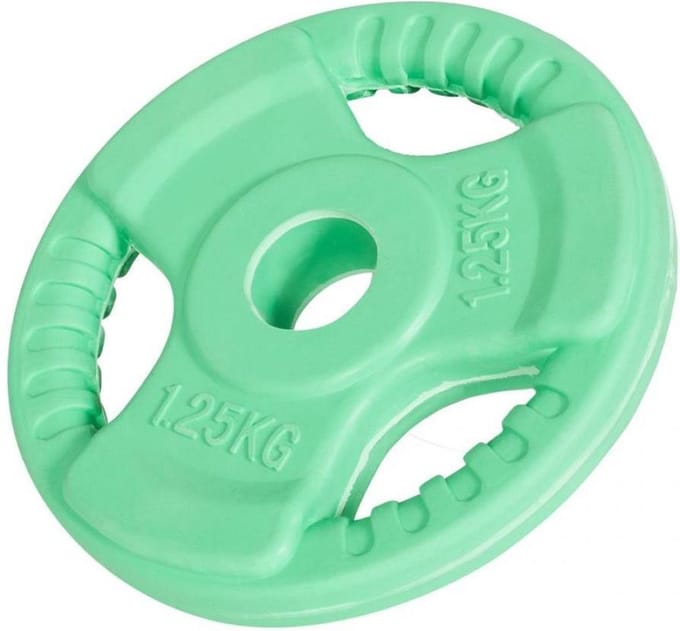 Gorilla Sports Gewicht - Halterschijf - 1,25 kg - Gripper Gietijzer - Coating
